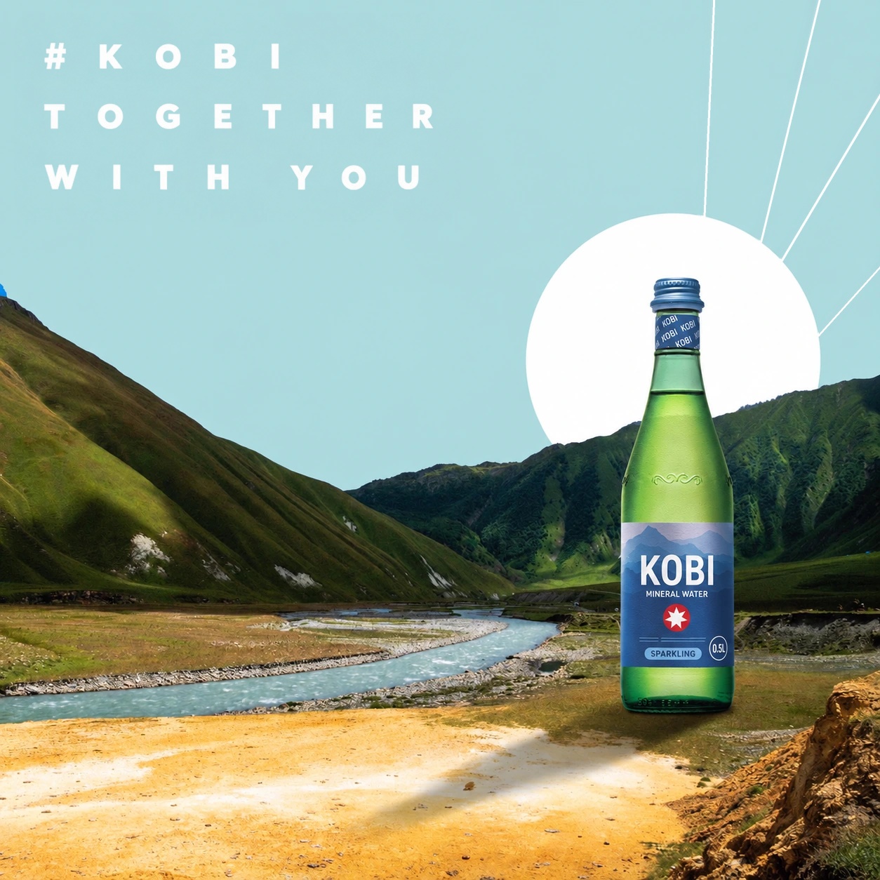 KOBI Together with You - English mineral water mountain campaign